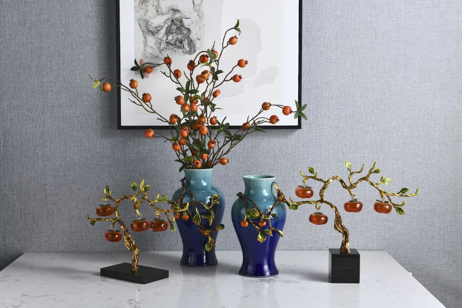 Persimmon style in home decoration