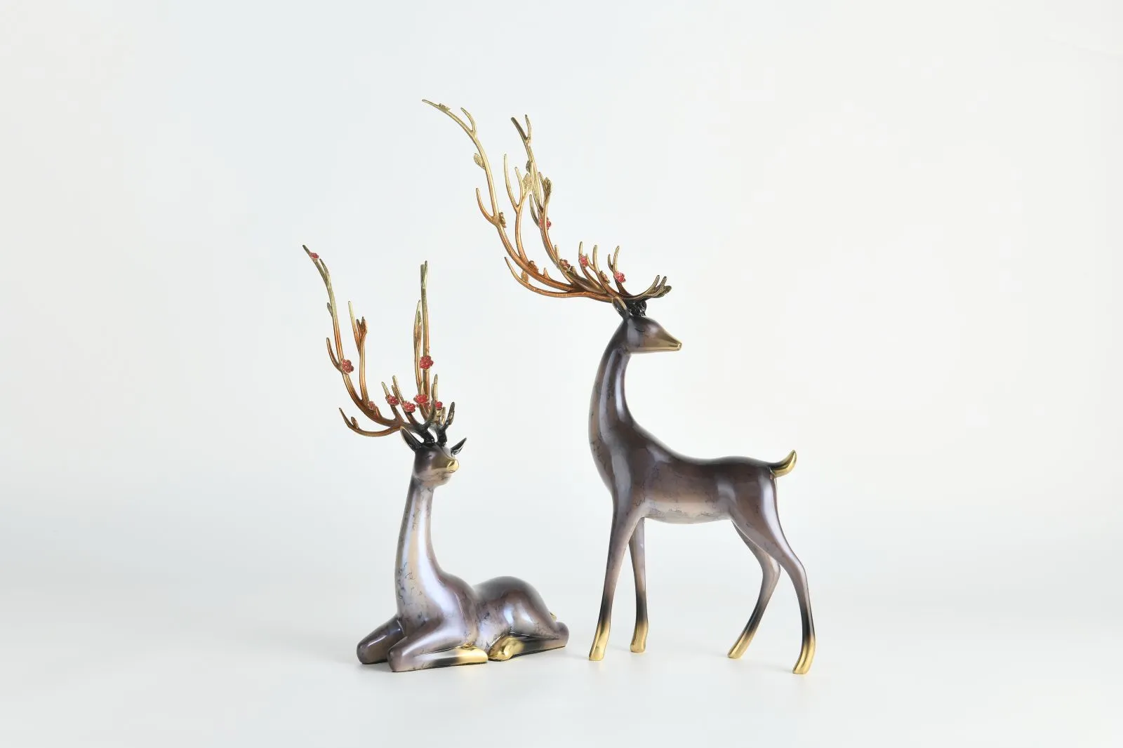 Elegant Copper Deer, Auspiciousness Fills the Home