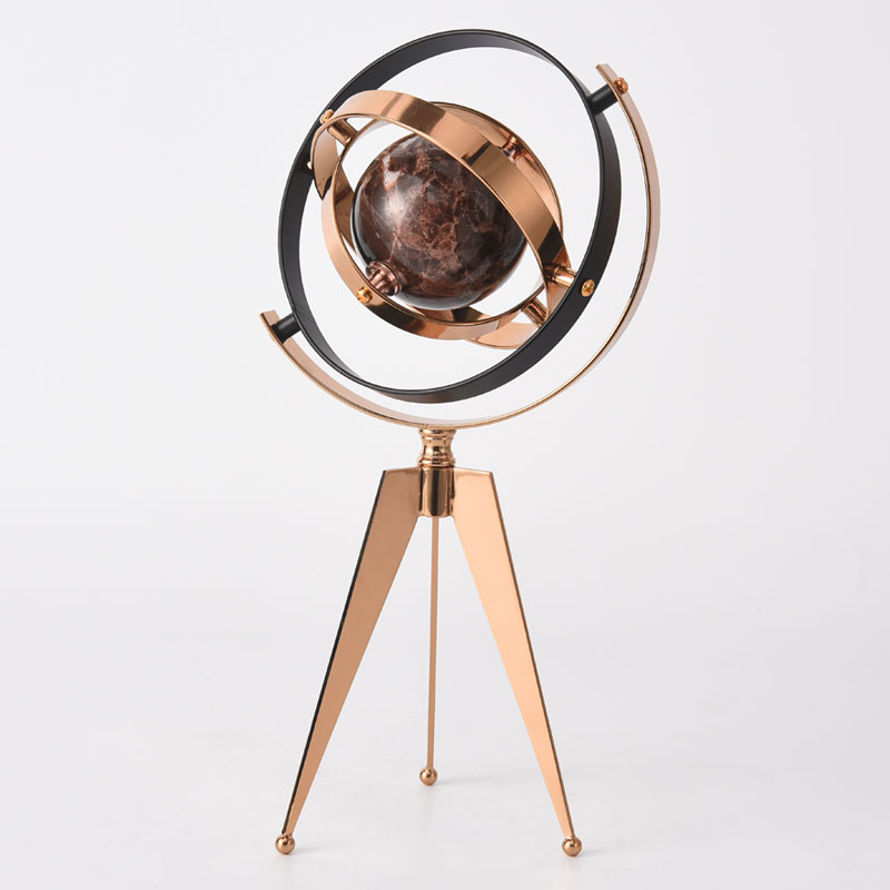 Creative marble globe handicrafts modern luxury high-end office desktop ornaments