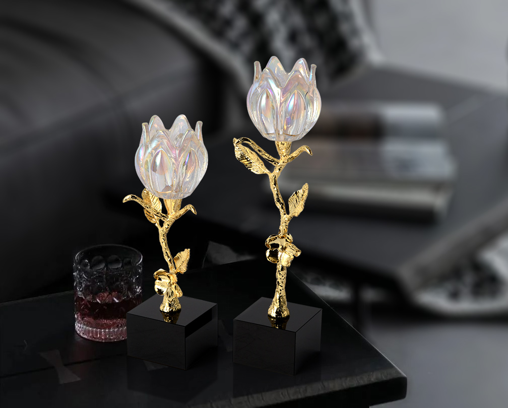 Candeliere di cristallo di lusso leggero e creativo