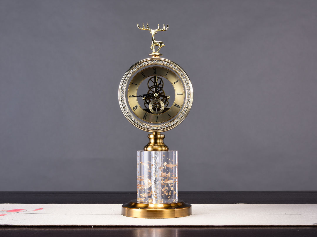 Европейский цилиндрический базовый колокол из смолы с украшением из золотой фольги