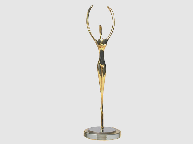 ໂລຫະ Bronze Dancing Figure Sculpture ອອກແບບ
