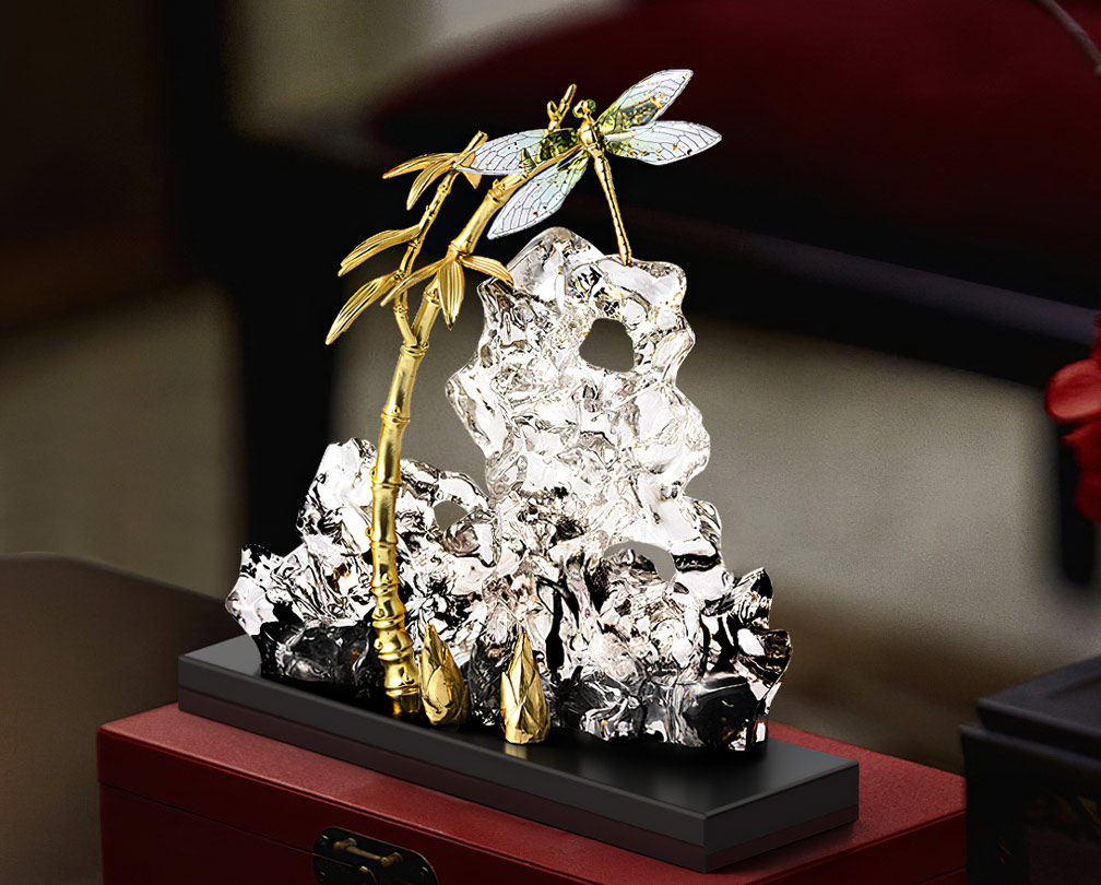 Taihu – ornements d'art rock, nouvelle décoration de maison de style chinois, artisanat en résine transparente