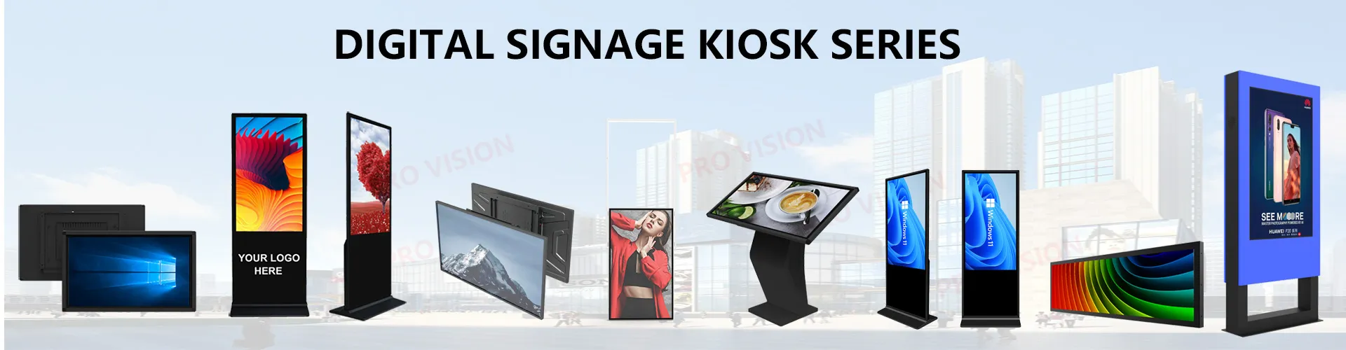 55 inch free standing touch screen kiosk