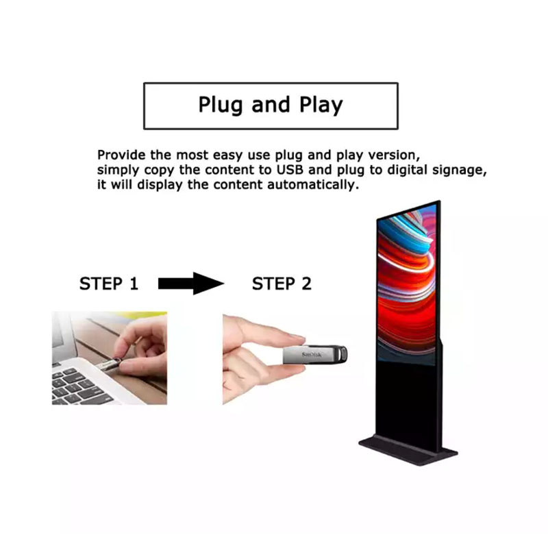 55 Inch Interactive Touch Screen Kiosk With Microphone
