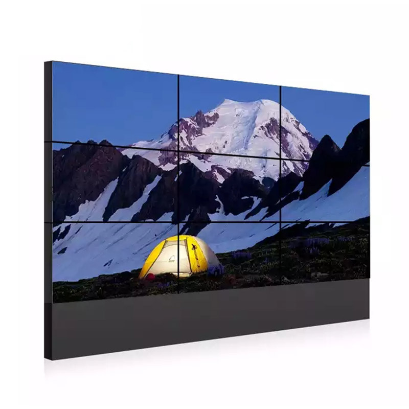 ফ্লোর স্ট্যান্ডিং 3x3 আল্ট্রা ন্যারো বেজেল LCD ভিডিও ওয়াল