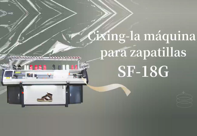 SF 18G shoe upper machine (Spanish)