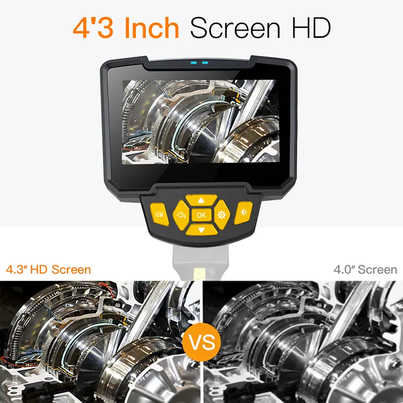 4,3 tuuman LCD-ohjausendoskooppikamera