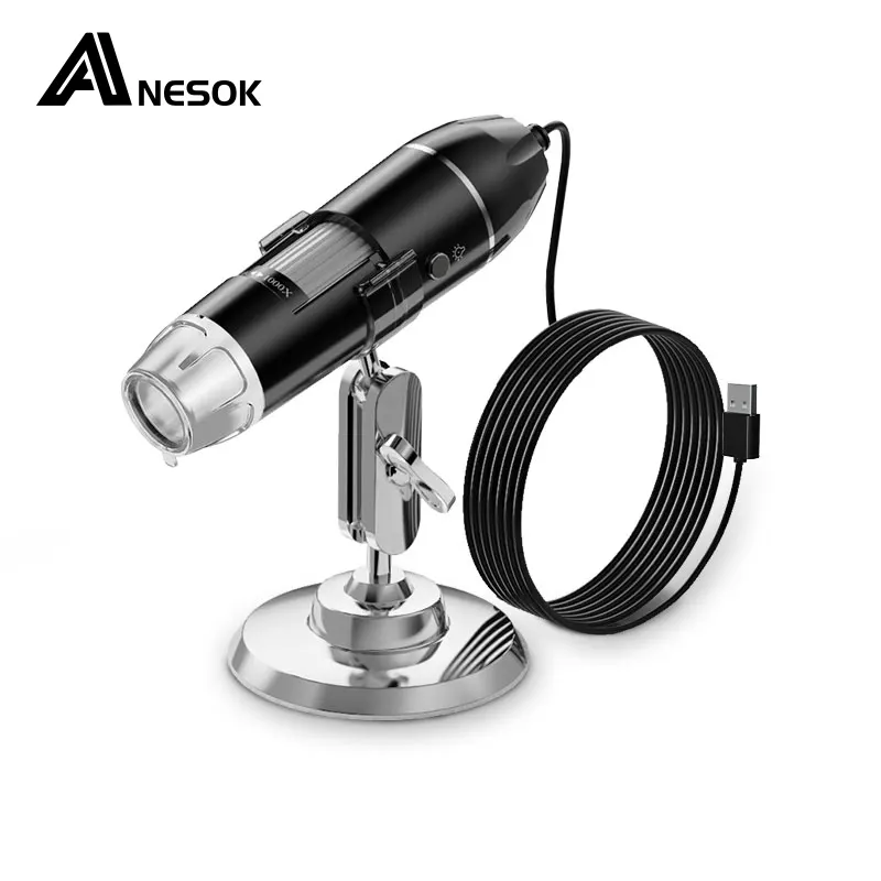 Microscópio digital USB 500x 1000x 1600x