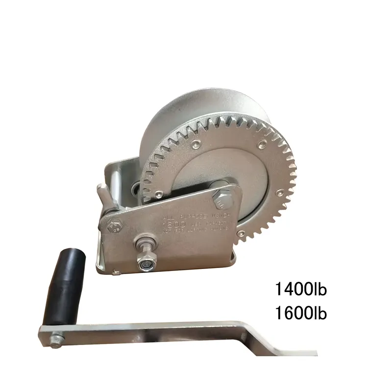 1400lb-1600lb Manual Hand Winch