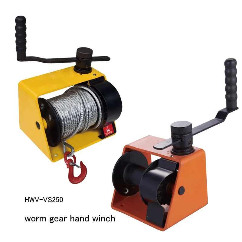 HWV VS Heavy Duty Worm Gear Hand Winch with Selflock