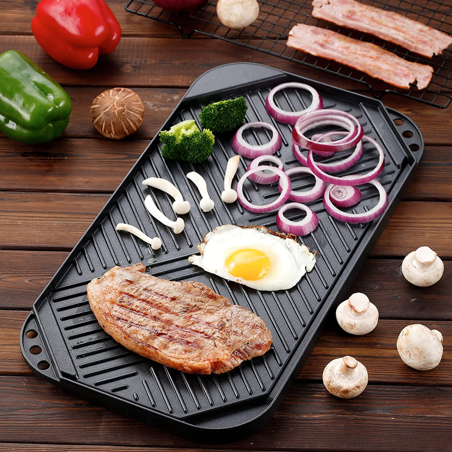 Cooking Made Easy with Die Cast Aluminum Grill Plate