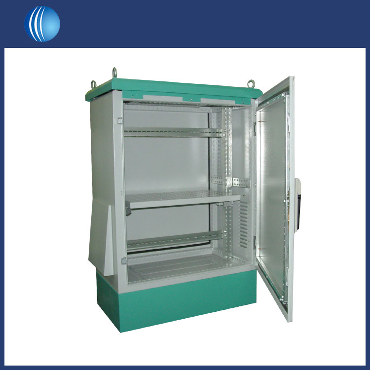Cabling method of outdoor network cabinet and equipment included