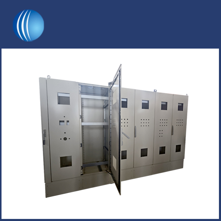 Interlocking parallel industrial cabinets