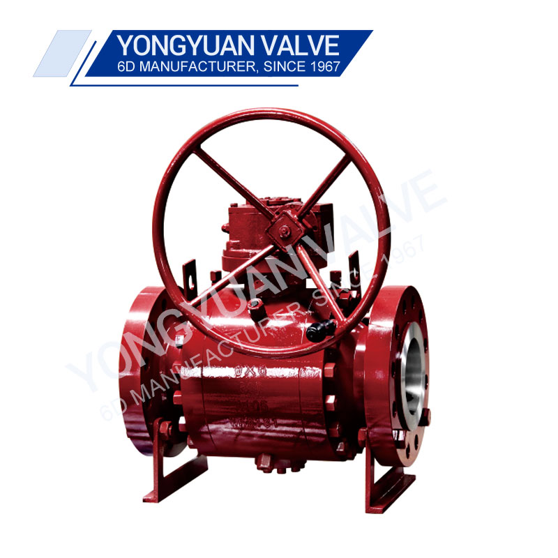API 6D Soft Seat 3-Piece Split Bolted Body Trunnion Mounted Ball Valve