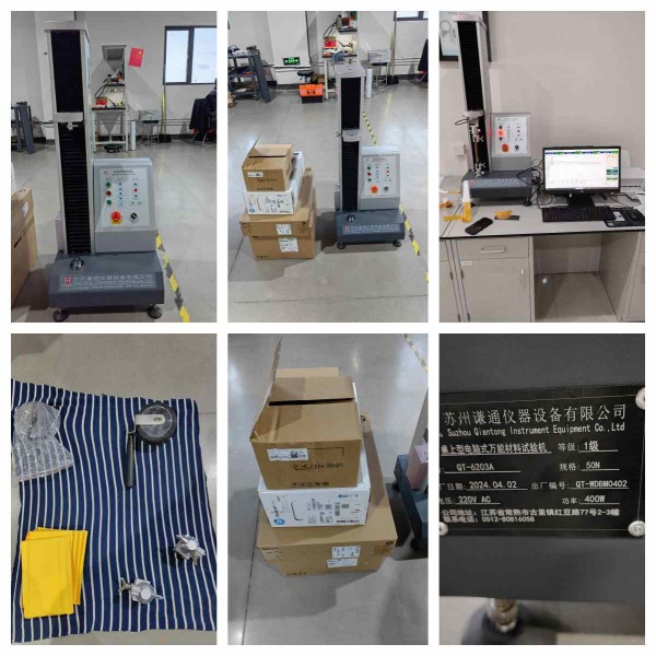 2024.4.2 QT-6203A bench-top Servo Universal Material Testing Machine was completed and delivered