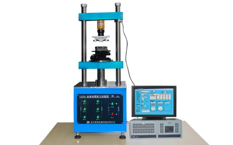 testador de força de inserção e extração totalmente automático