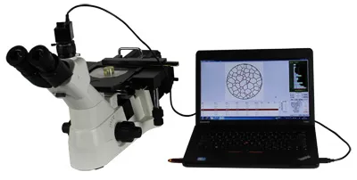 microscópio metalográfico invertido avançado