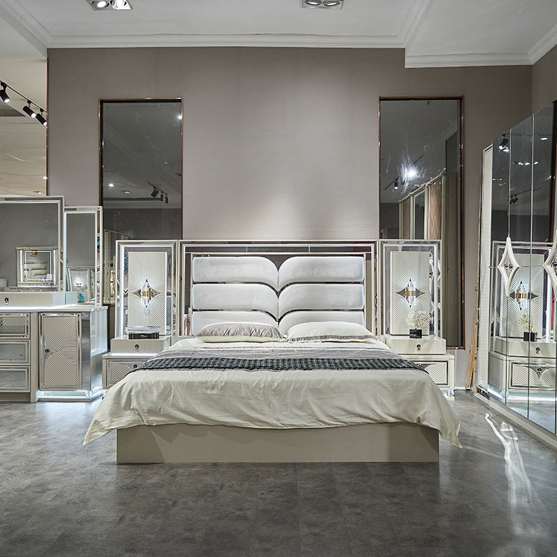 Modernes Doppelbett-Schlafzimmer-Set
