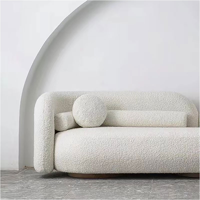 Canapé en flanelle simple et moderne de luxe léger
