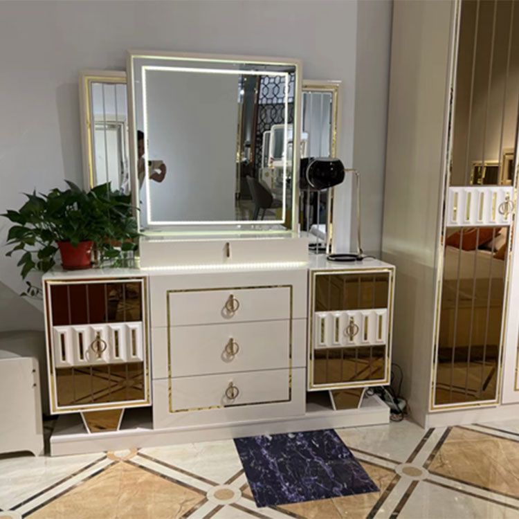 Mirror Wardrobe 1.8m Double Bed Bedroom Furniture