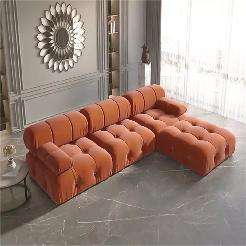 Canapé sectionnel modulaire moderne Chesterfield