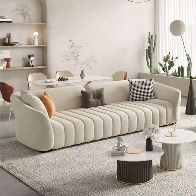Moderne enkel stue stof sofa