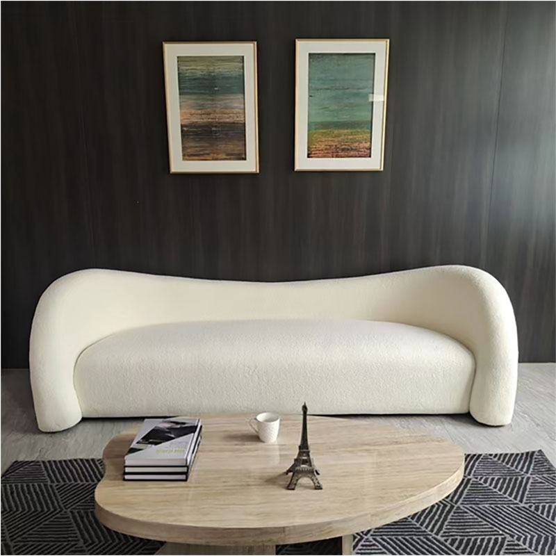 Canapé moderne en forme de M de style nordique