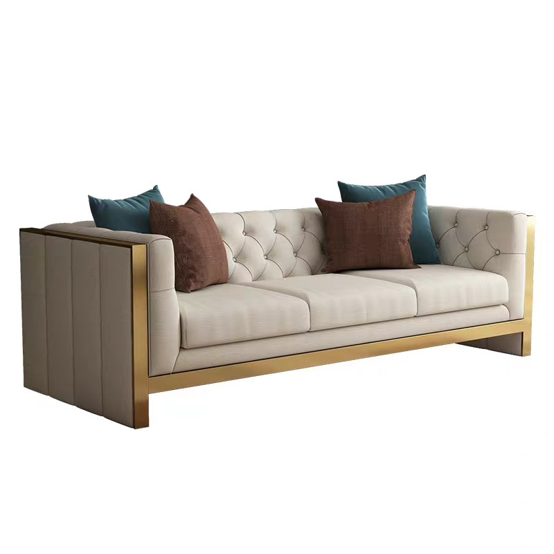 Conceptions modernes de confort en cuir de canapé