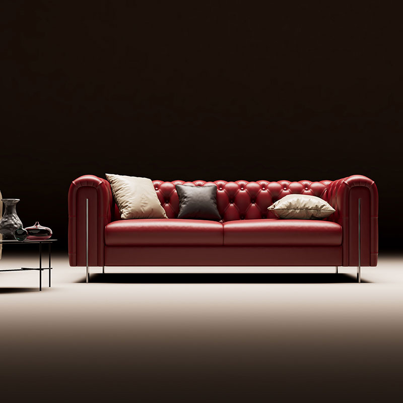 Canapé sectionnel en cuir moderne
