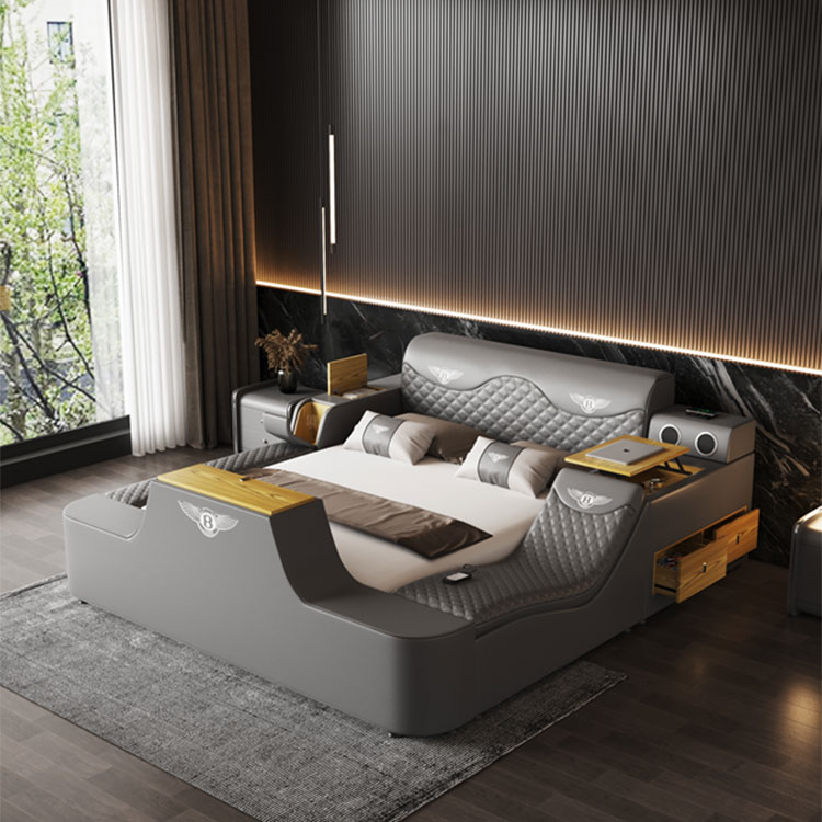 Intelligentes Multifunktionsbett-Massagebett mit drehbarem Projektor