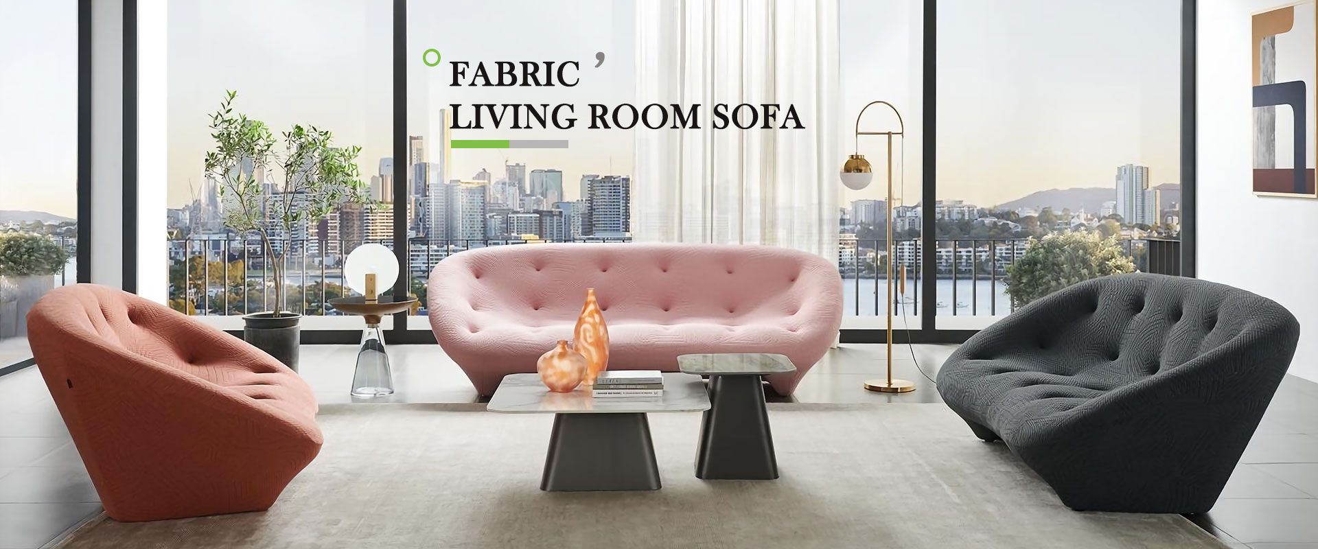 Kina Fabric Living Room Sofa Factory