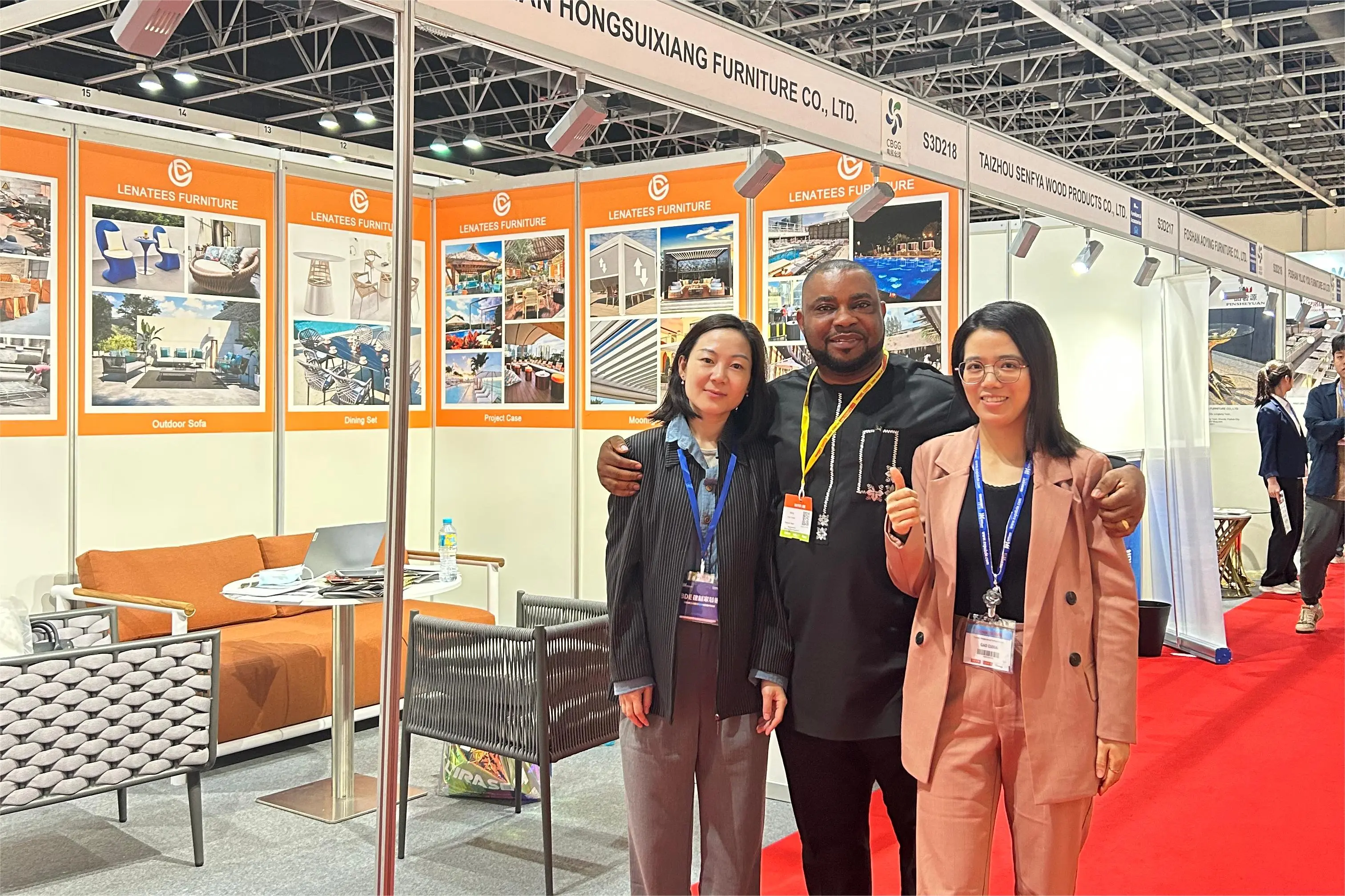 Dear furniture enthusiasts, the Dubai Furniture Exhibition has opened, and Hongsuixiang Furniture is honored to participate, presenting stunning new home products together!