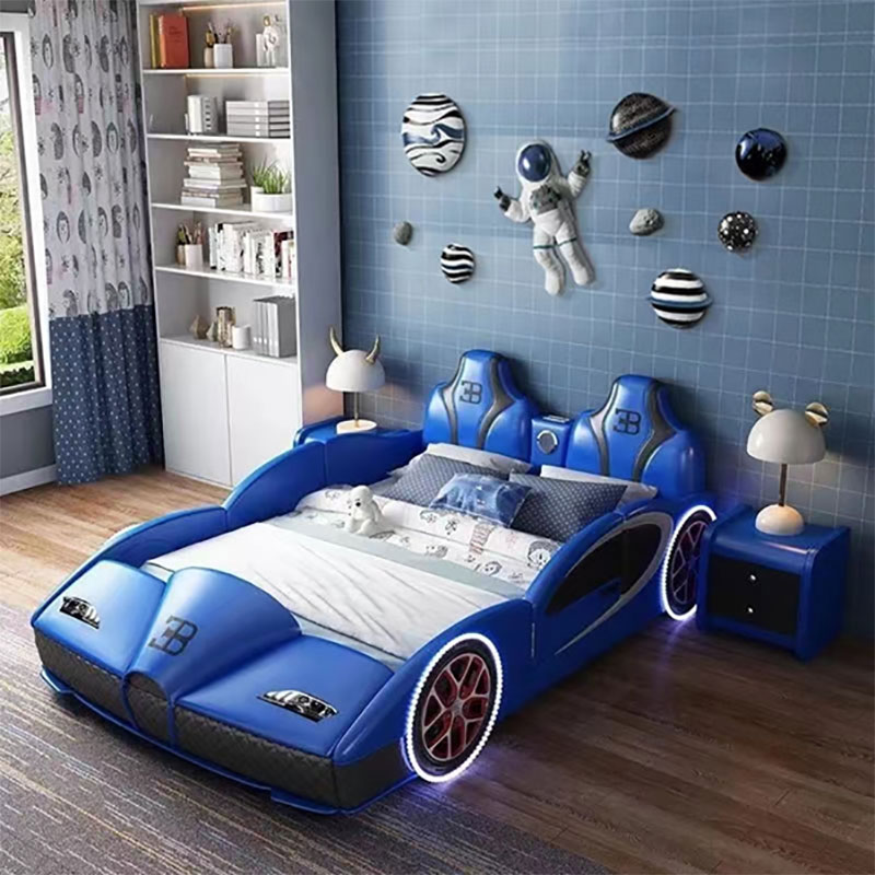 新しいクリエイティブボーイスポーツカー子供用ベッド