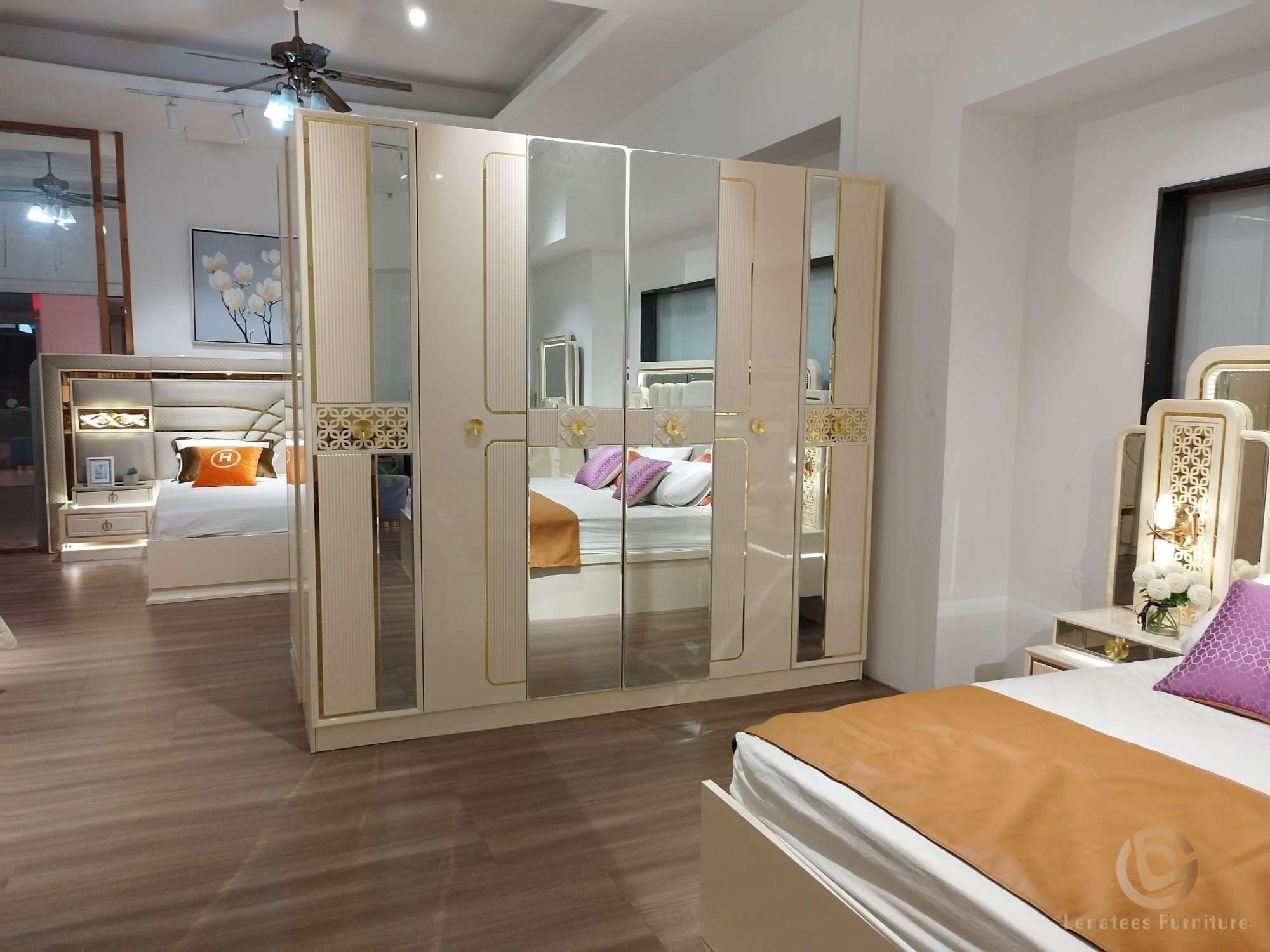 Hochwertiges Schlafzimmermöbel-Set im europäischen Luxusdesign