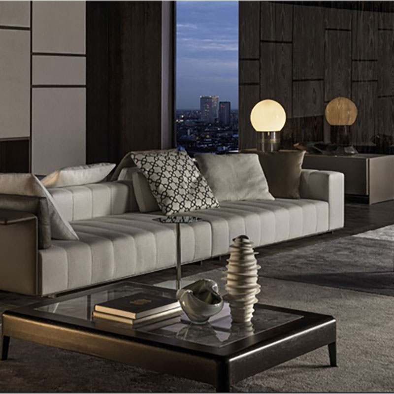 Contact Surface Simulation Fabric Living Room Sofa
