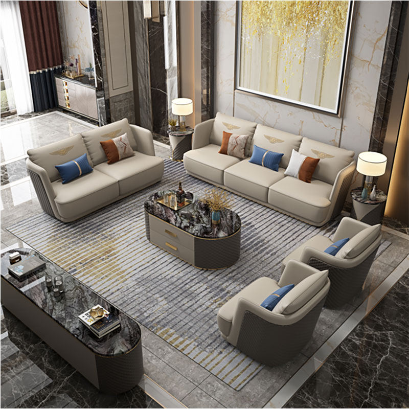 Luxury Leather Office Hotel Sofa