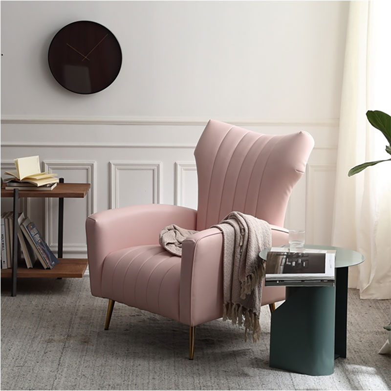 Cadeiras luxuosas para sala de estar com almofada lombar