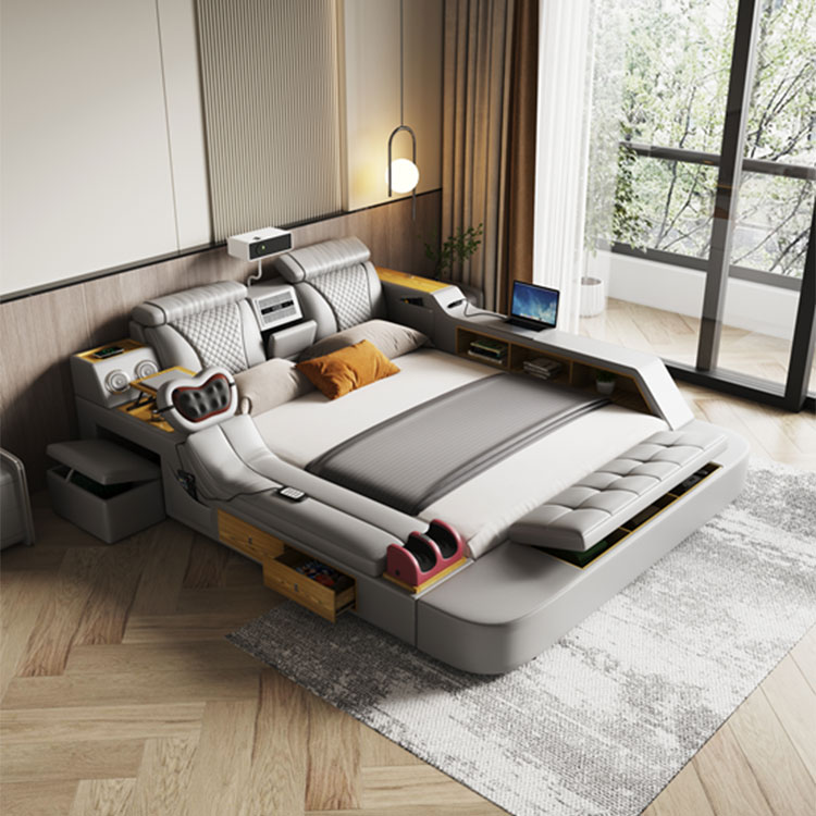 Luxe multifunctioneel bed met projectormassage