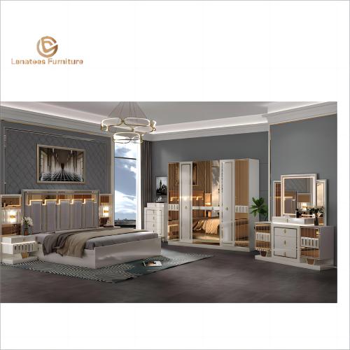 ミラーワードローブ1.8mダブルベッド寝室の家具