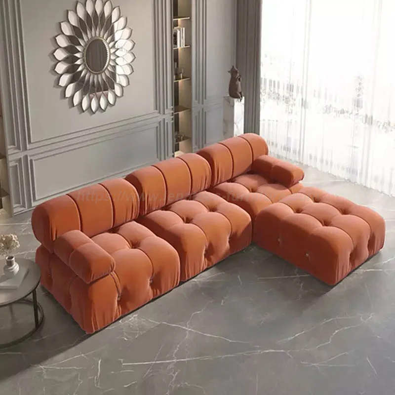Modern Chesterfield moduláris szekcionált kanapé