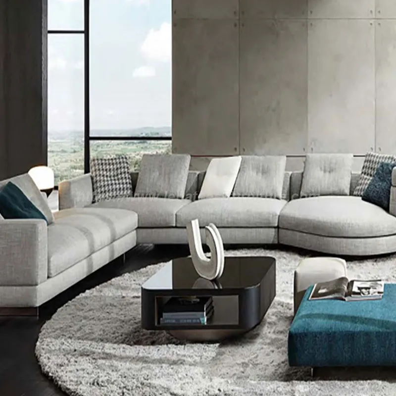 Modern Fabric Corner Sofa Luxury Furniture