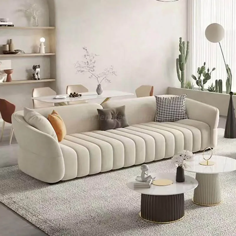 Modernes, einfaches Wohnzimmer-Stoffsofa