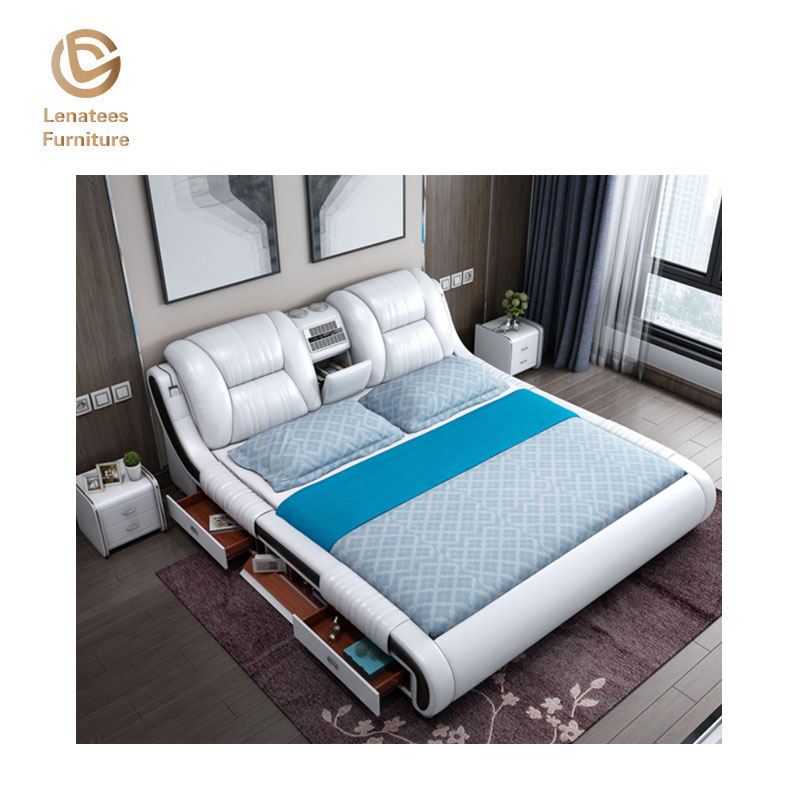 Multifuctional Bed with Bluetooth Speaker