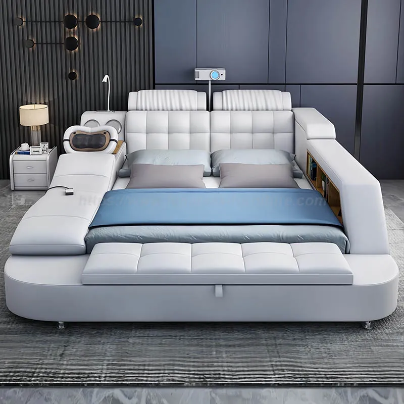 Multifuctional Bed with Bluetooth Speaker