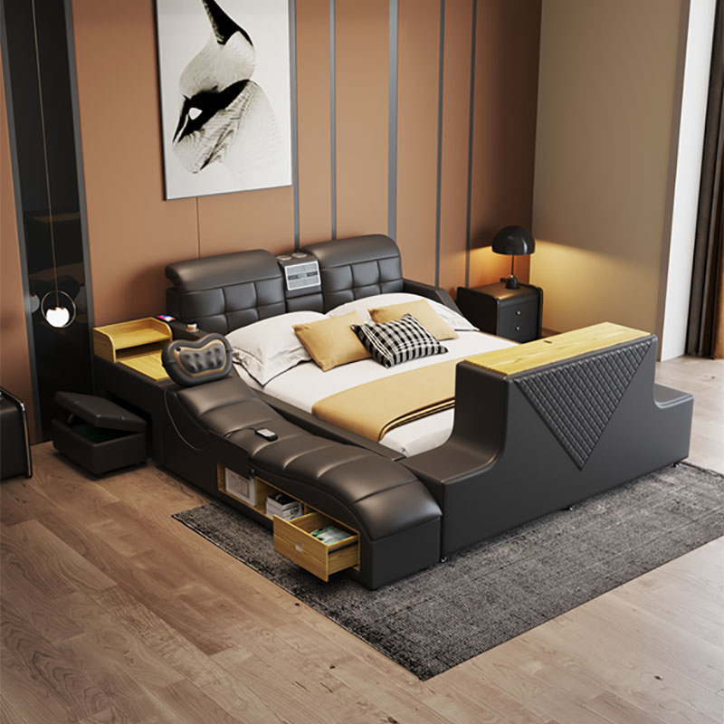 Multifunktionell lyft-TV Tatami-säng