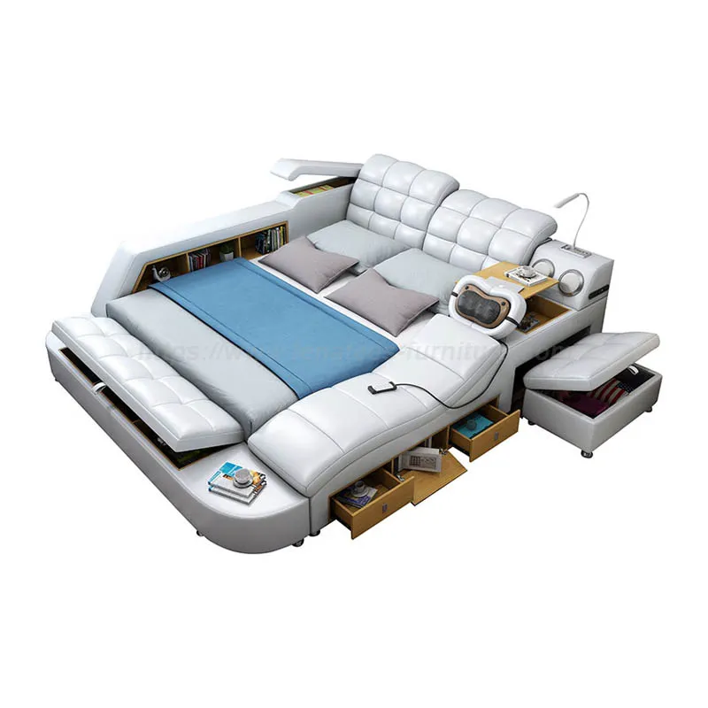 Multifunktionel seng med massage