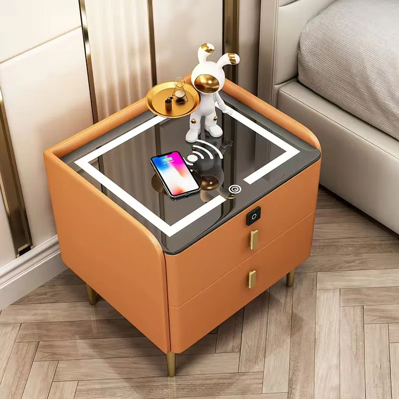 Smart Fingerprint Lock Bedside Table