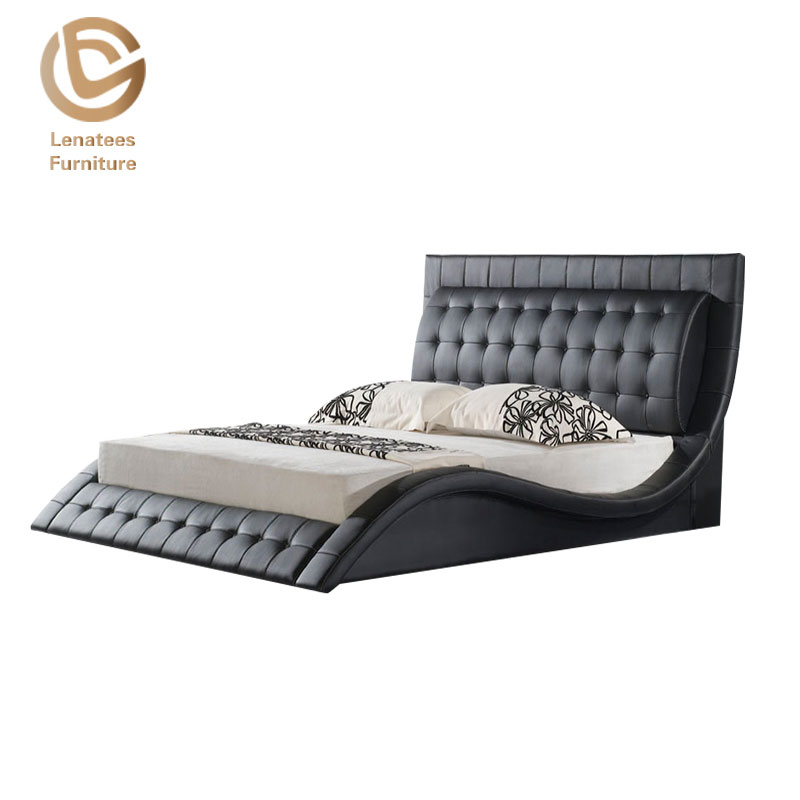 モダンなデザインのベッド