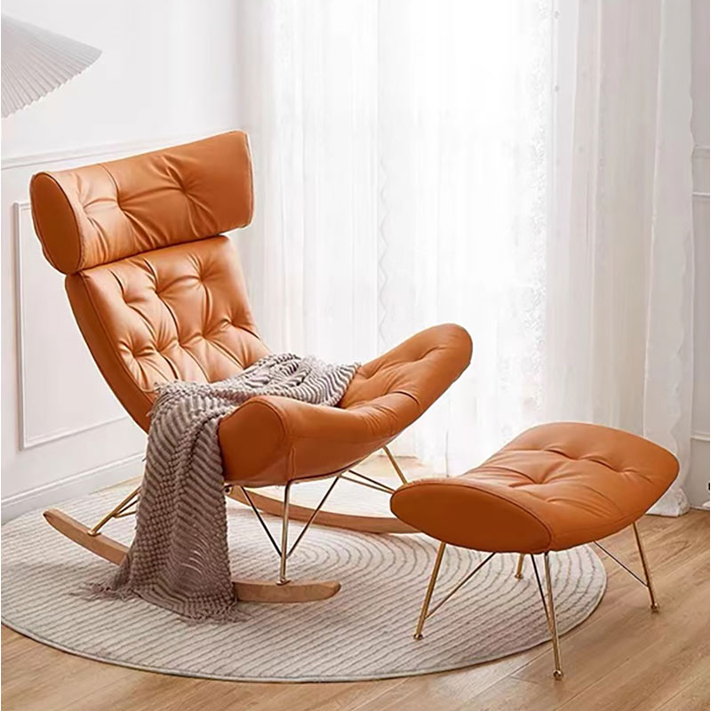 Splendid Resort Stylish Orange Rocking Chair
